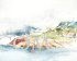 Gite au Cap Camarat, France, Aquarell, 64 x 50 cm